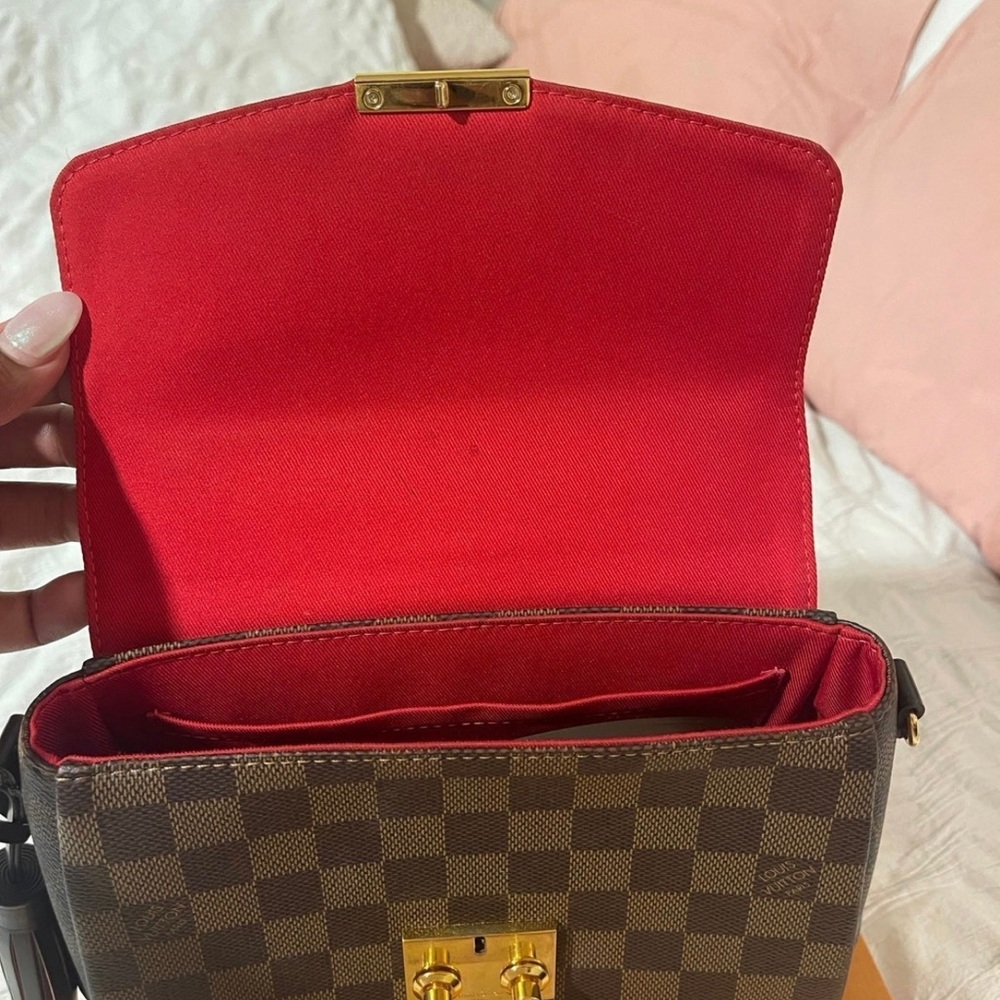 Louis Vuitton Brown Checkered Crossbody Bag - Picture 10 of 13